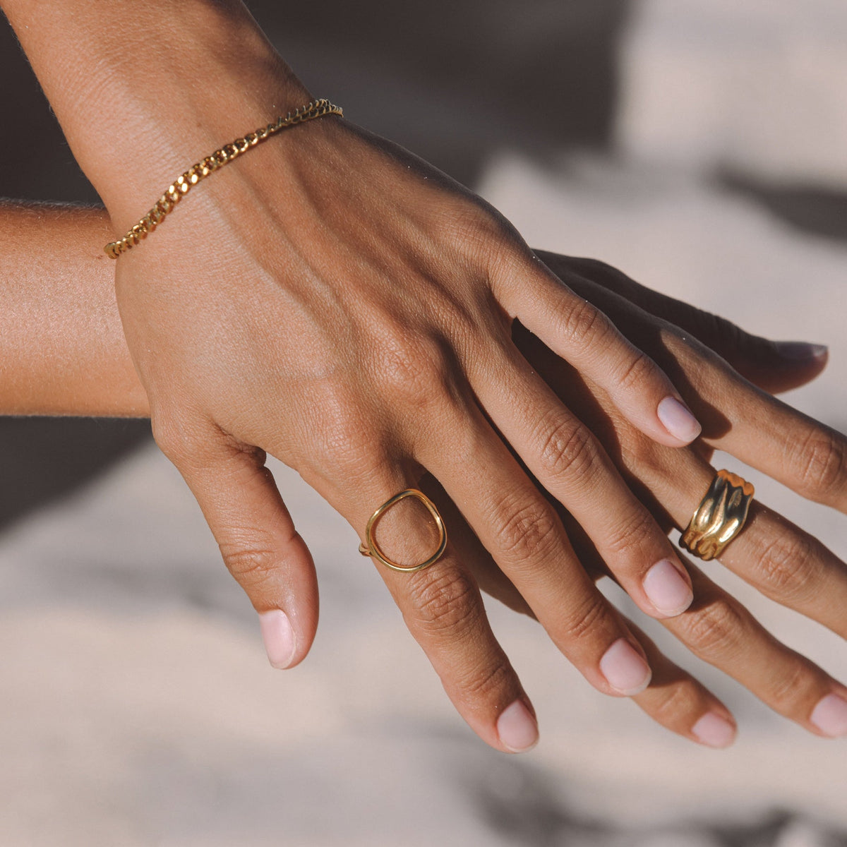 Minimal Oval Dome Ring