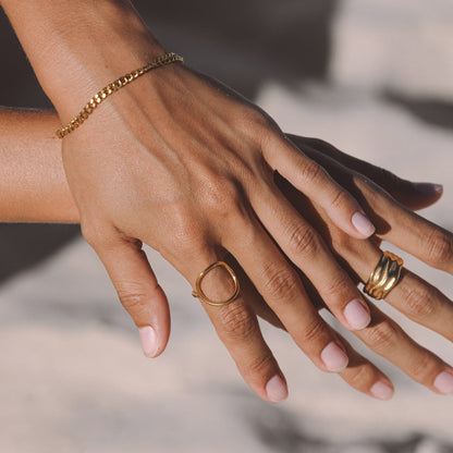 Minimal Oval Dome Ring