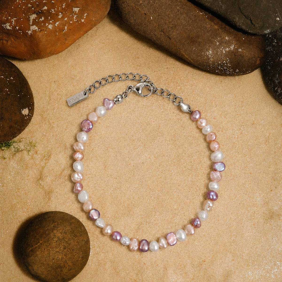 Blush Pink Pearl Anklet