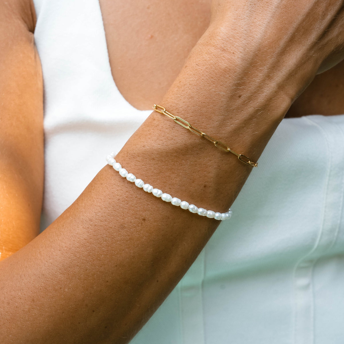 Hand-Strung Pearl Bracelet