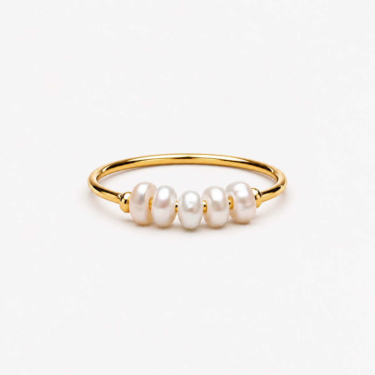 Five Pearl Row Ring
