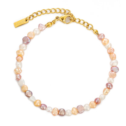 Blush Pink Pearl Anklet