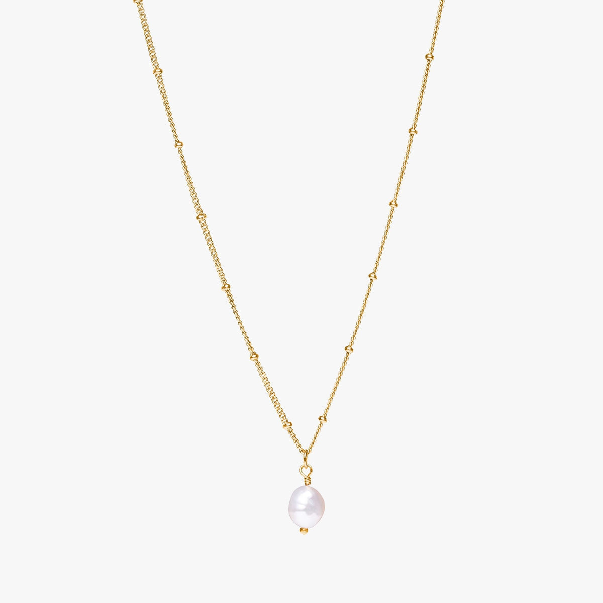 Single Baroque Pearl Necklace