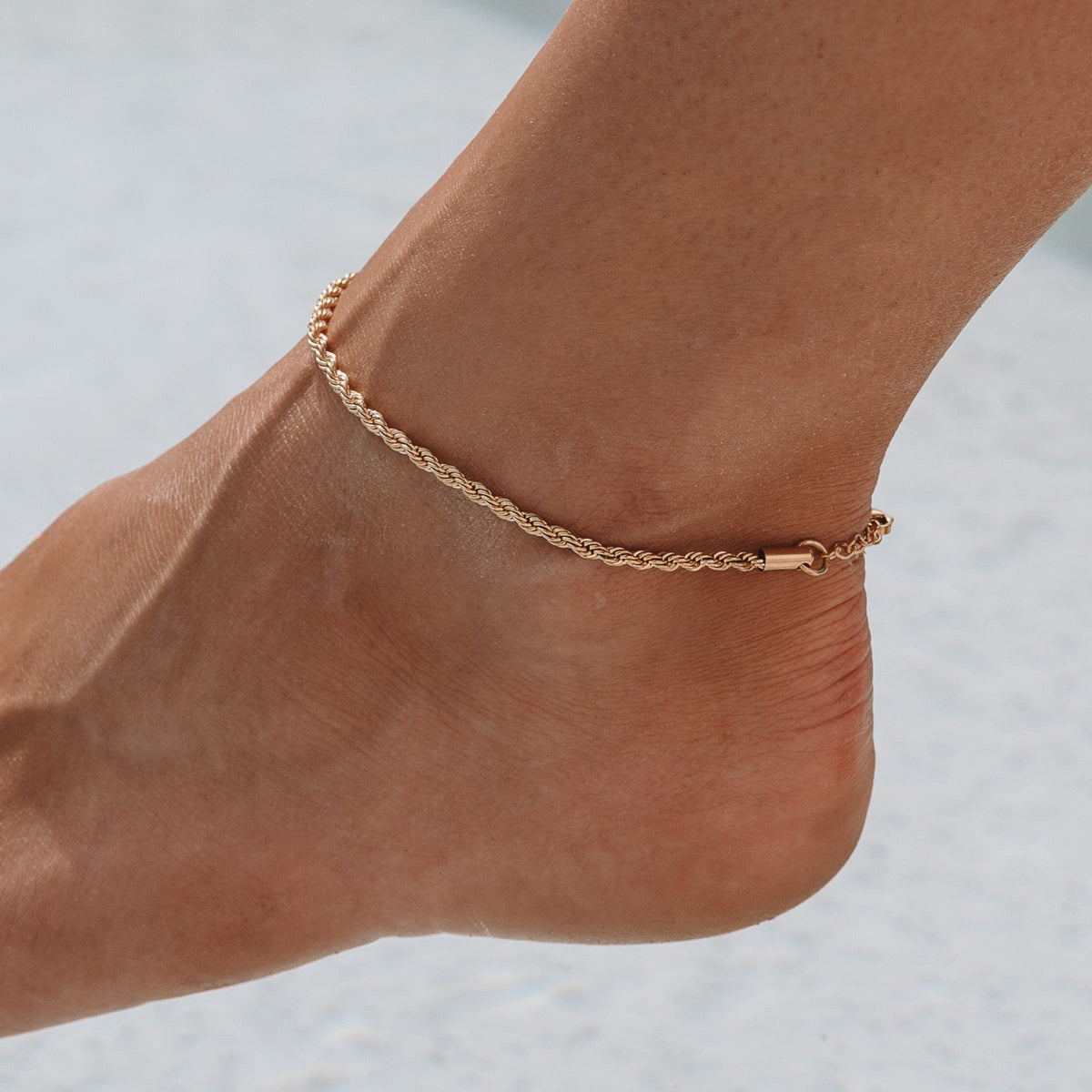 Twisted Rope Chain Anklet