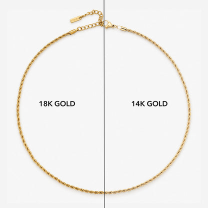 Twisted Rope Chain Choker