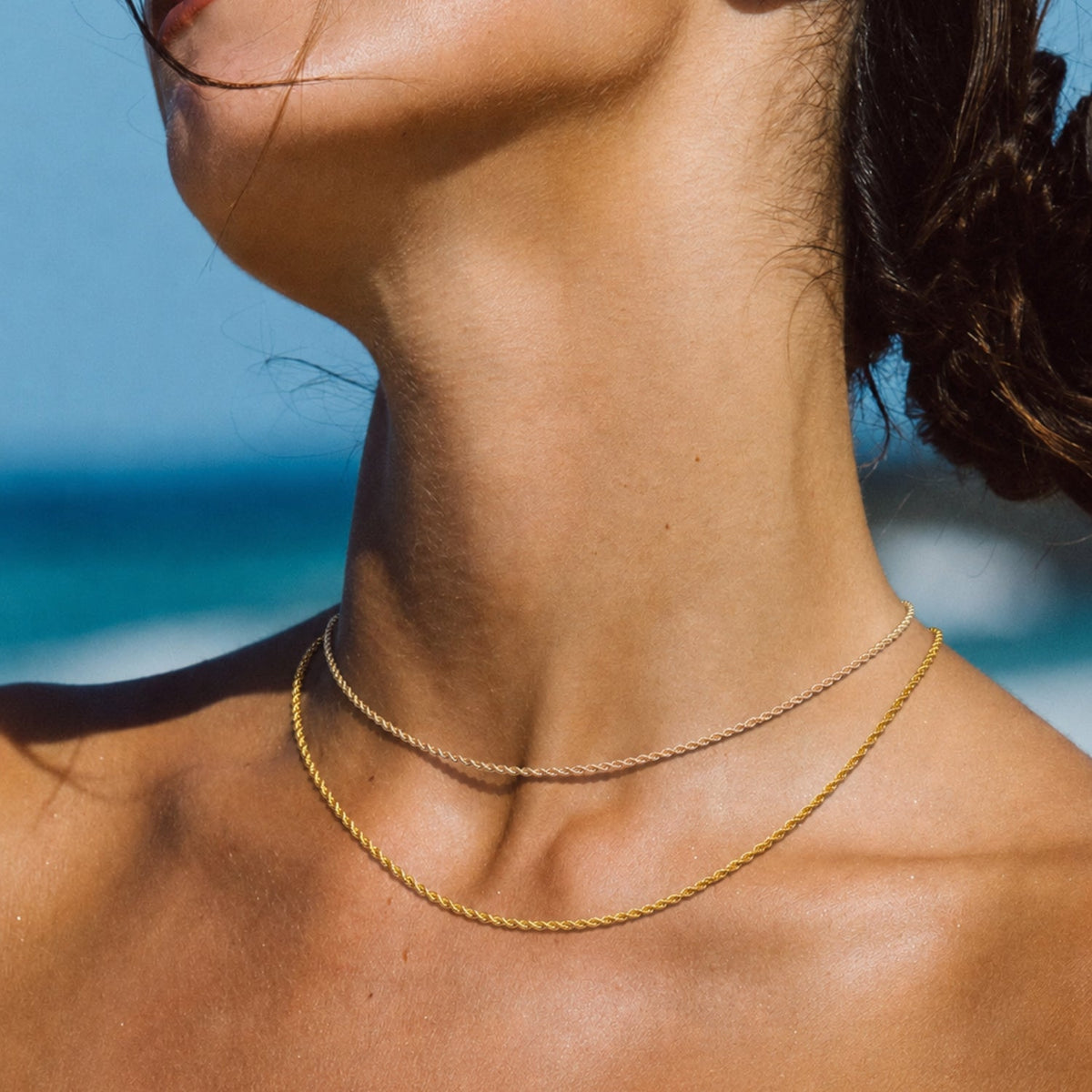 Twisted Rope Chain Choker