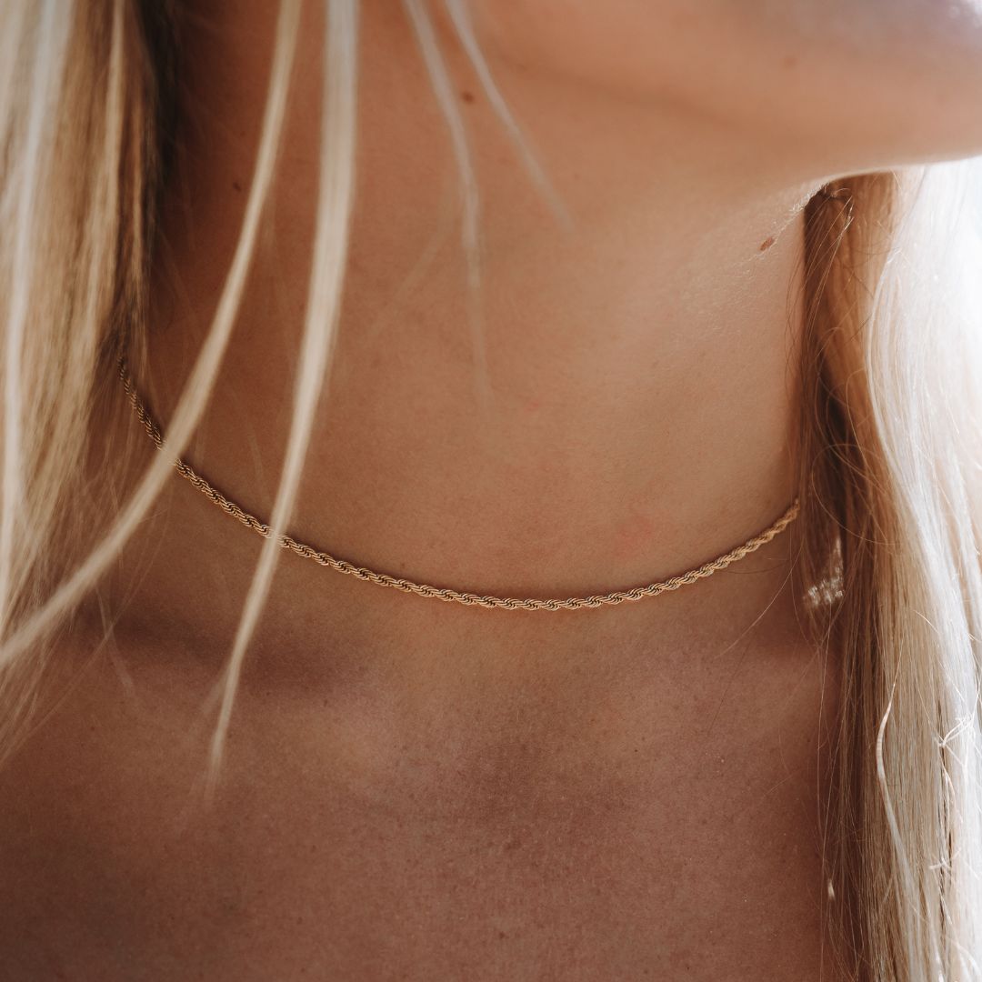 Twisted Rope Chain Choker