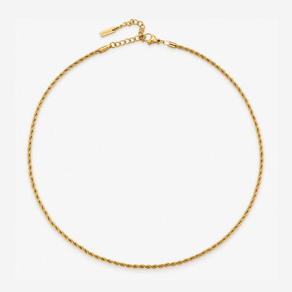 Twisted Rope Chain Choker