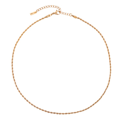 Twisted Rope Chain Choker