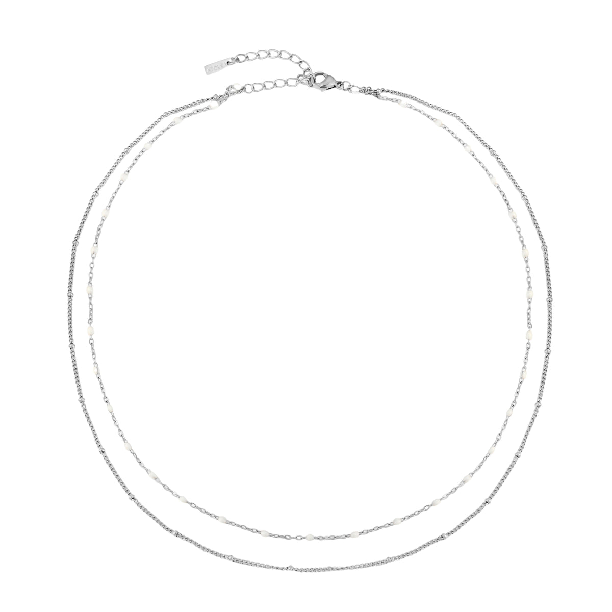 Double Strand Enamel Bead Choker