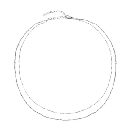 Double Strand Enamel Bead Choker