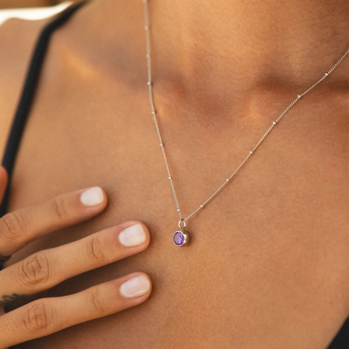 Birth Month Stone Necklace