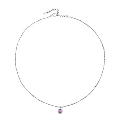 Birth Month Stone Necklace