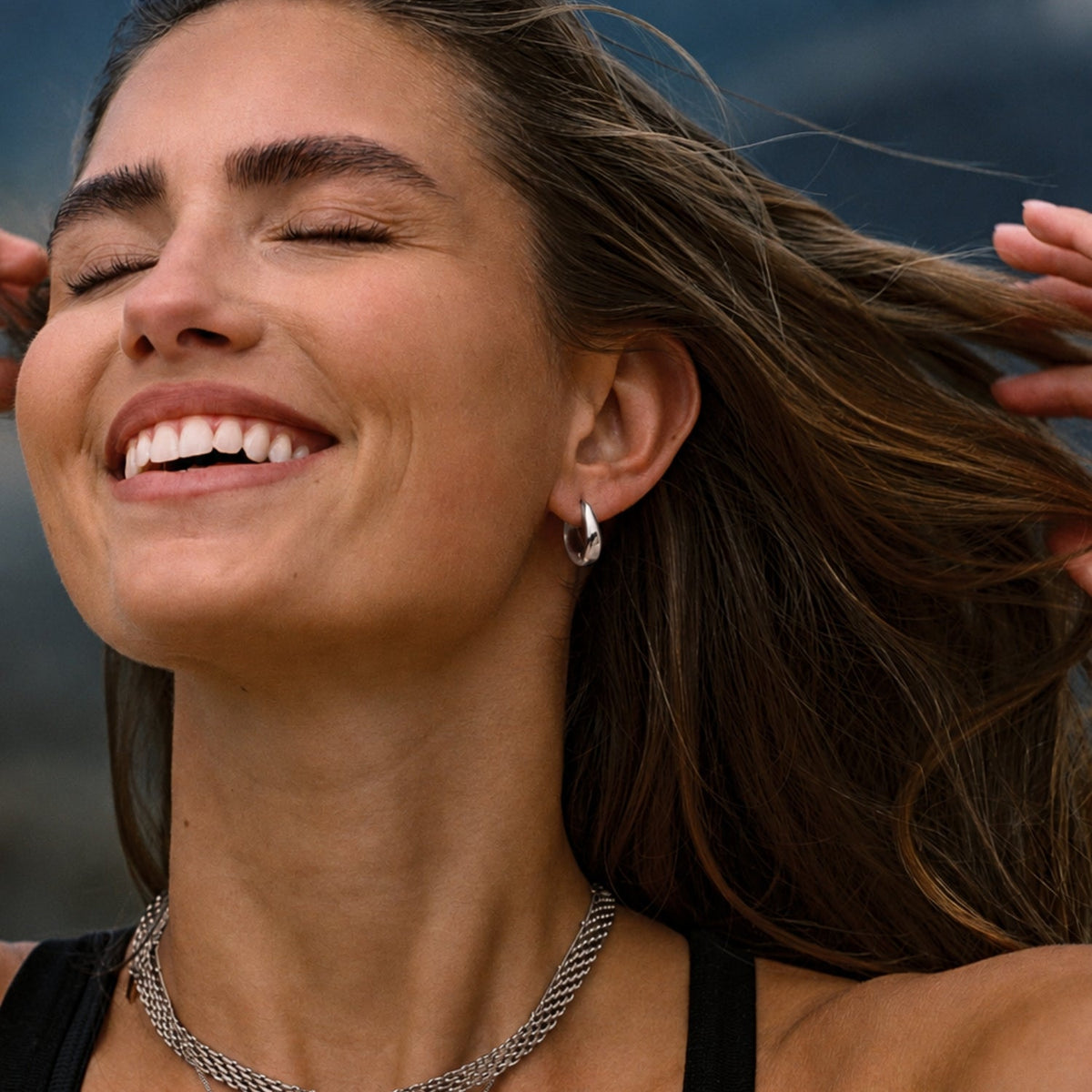 Polished Teardrop Earrings