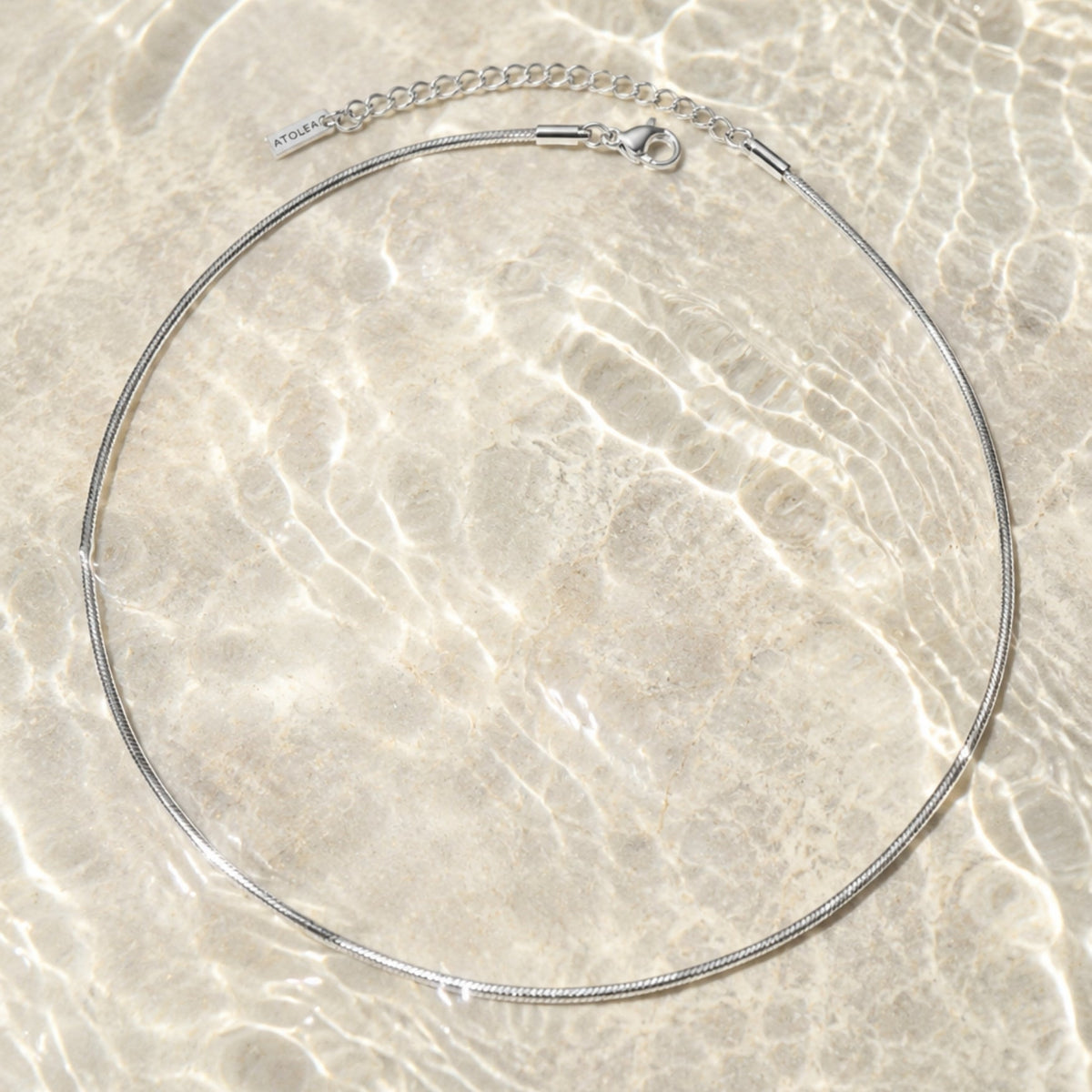 Sleek Snake Chain Choker