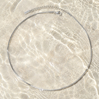 Sleek Snake Chain Choker