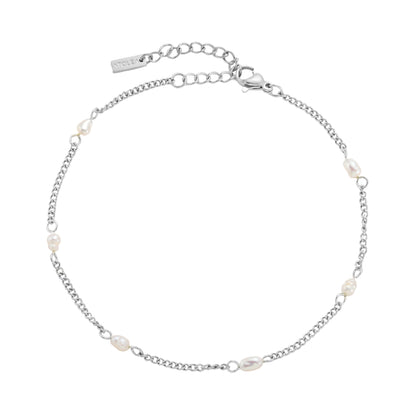 Dainty Pearl Station Bracelet