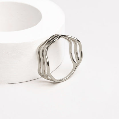 Triple Wave Ring