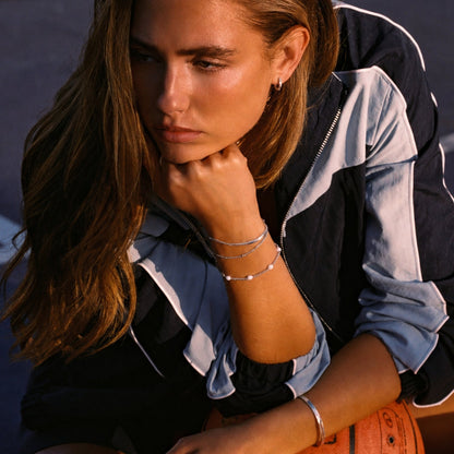 Dainty Pearl Station Bracelet