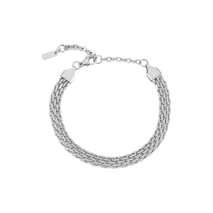 Wide Woven Gold Bracelet