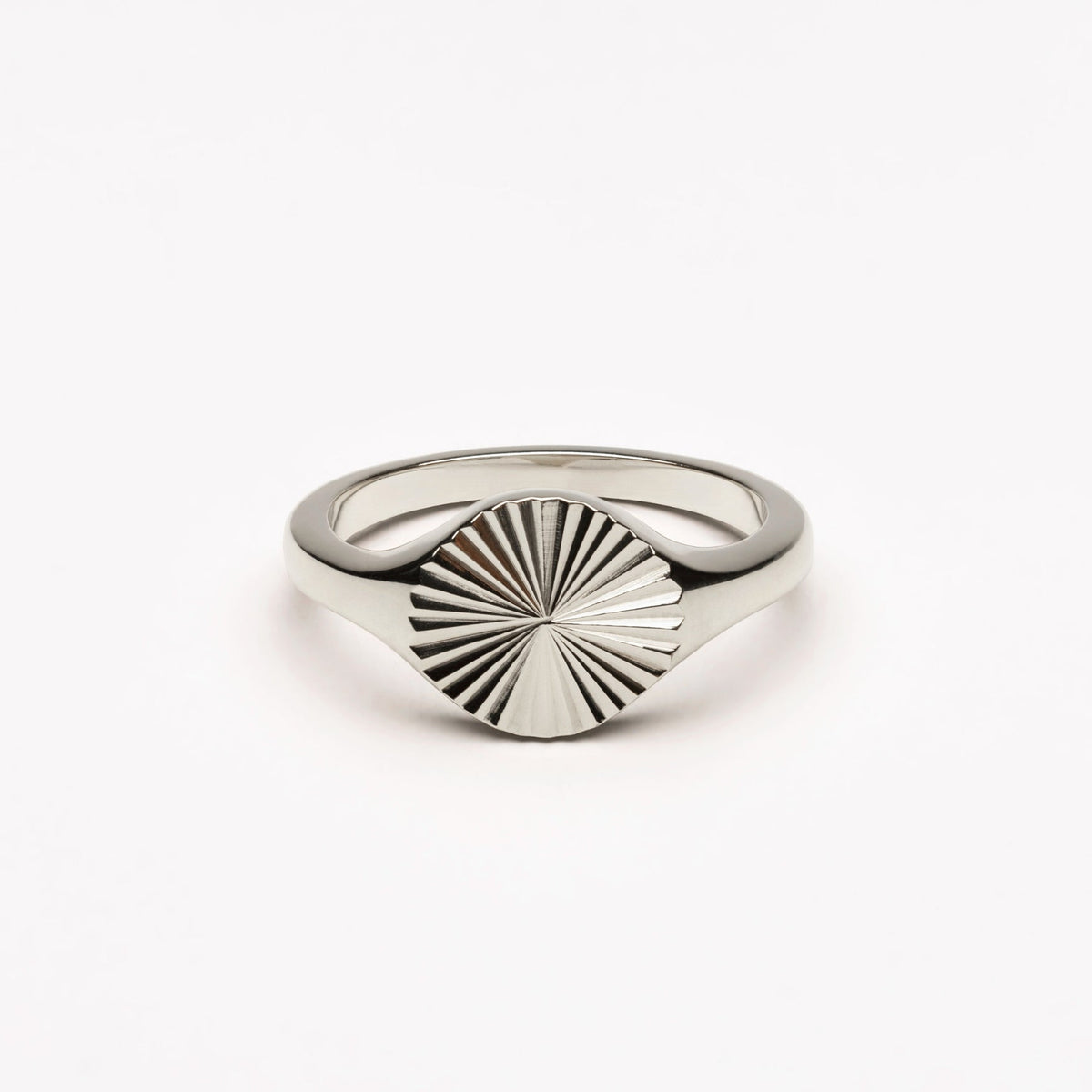 Engraved Sun Signet Ring