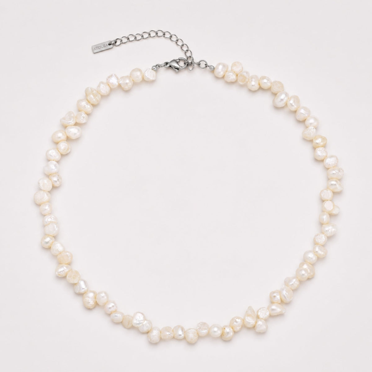 Organic Shape Pearl Choker