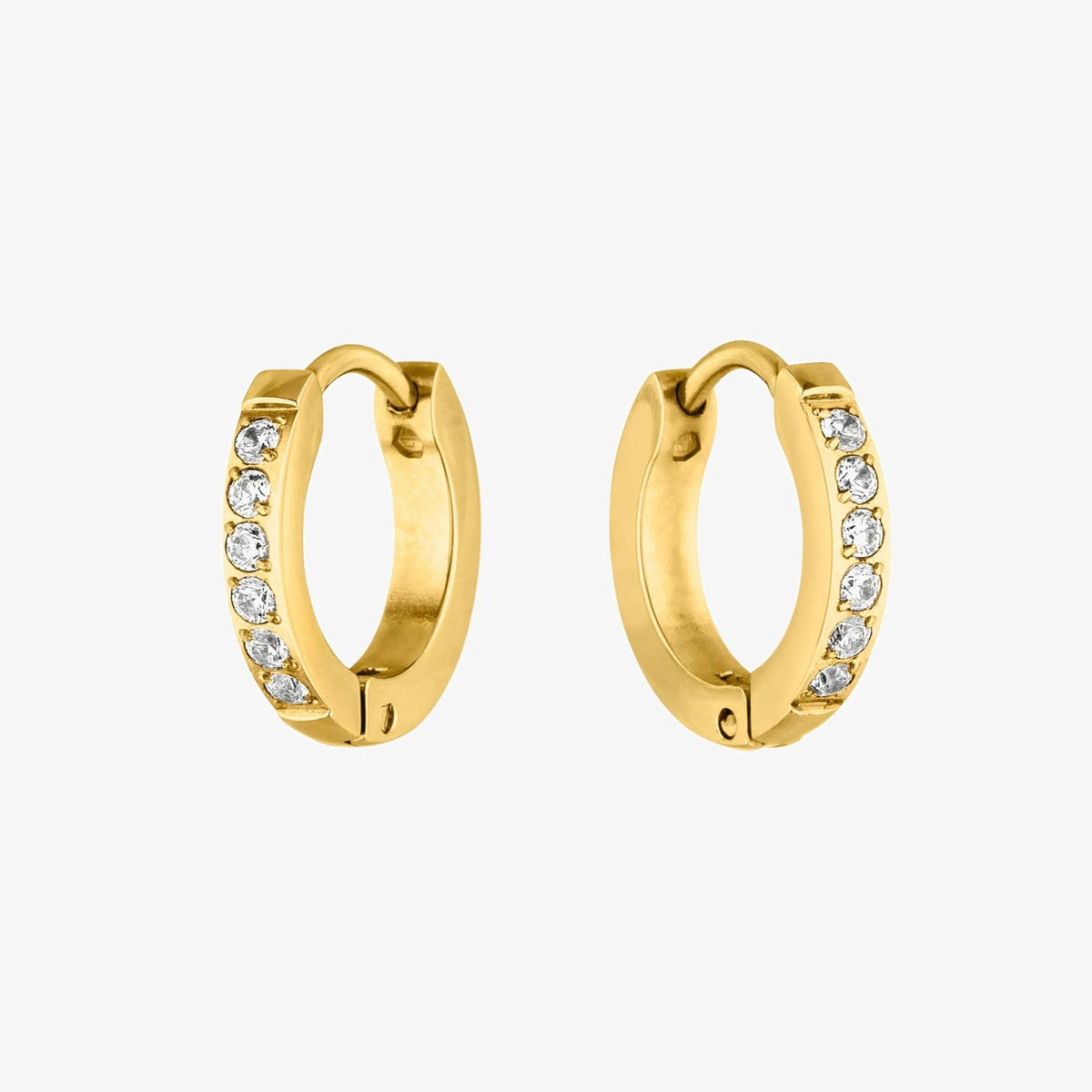 Pavé Sparkle Mini Hoops