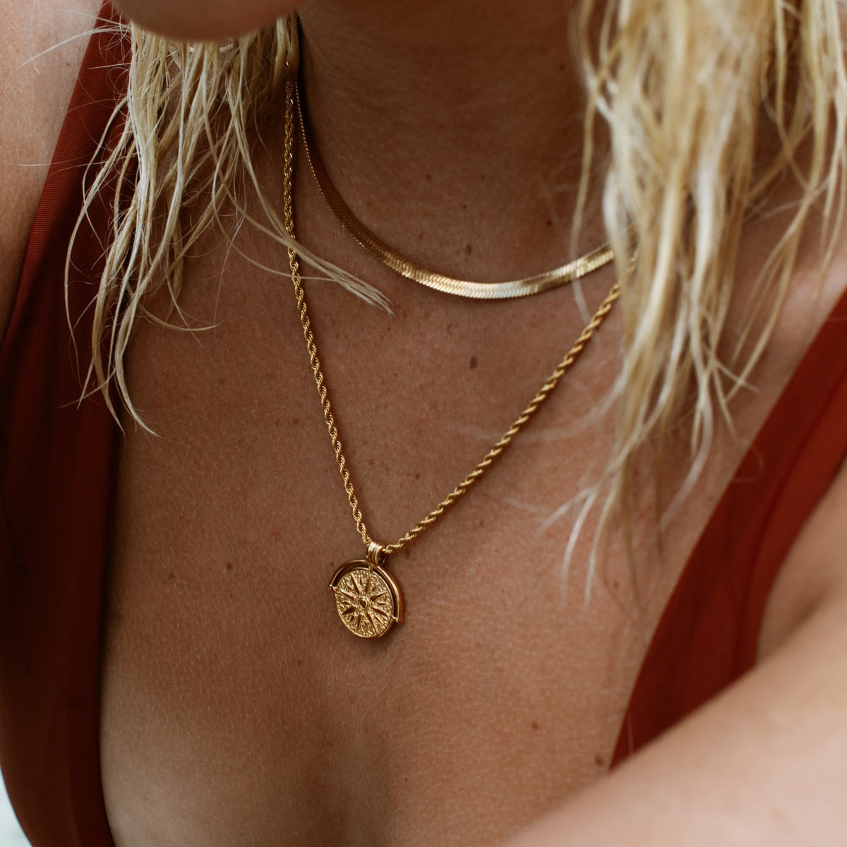 Sunburst Pendant Necklace
