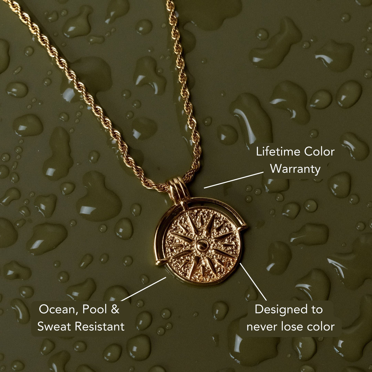 Sunburst Pendant Necklace