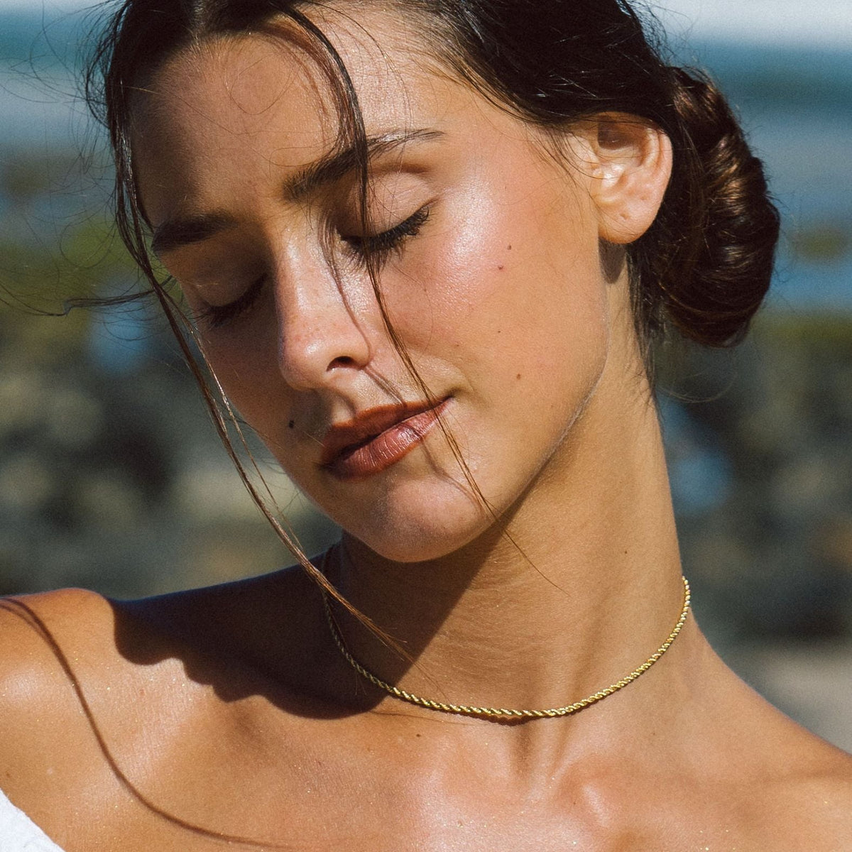 Twisted Rope Chain Choker